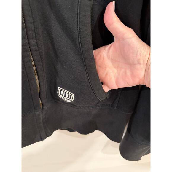 VTG NHL Philadelphia Flyers Old Time Hockey Full Zip Hoodie Sweatshirt Black L - Picture 4 of 14